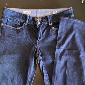 GAP 1969 Women's Perfect Boot Dark Blue Jeans-TALL!